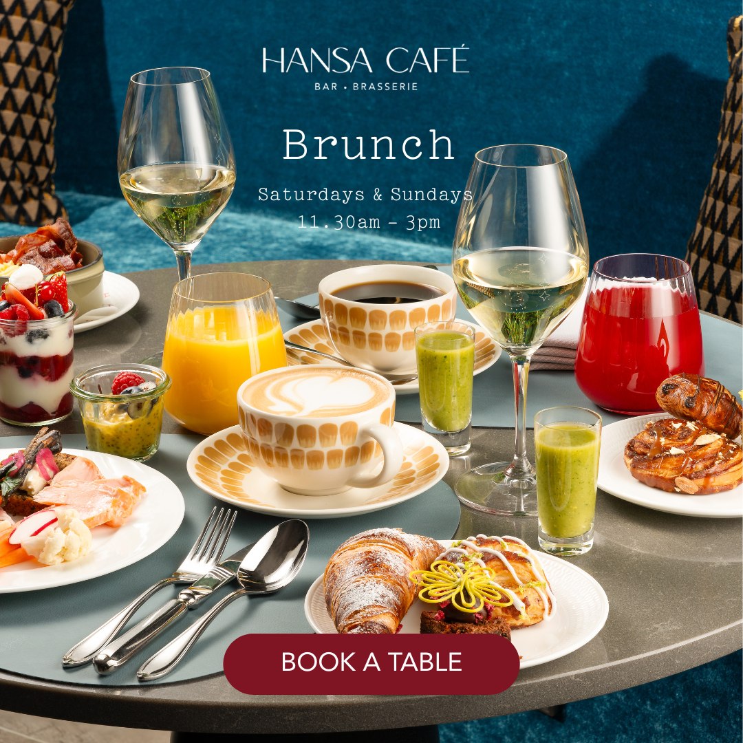 Join us for a delicious brunch right in the heart of the city – Mannerheimintie 5, 00100 Helsinki.
Our weekend brunch combines your favourite breakfast classics with tasty brunch dishes from the kitchen. Add a glass of sparkling wine or champagne for an extra touch of celebration.
🥐 Every Saturday & Sunday, 11:30 AM–3 PM
🍸 Brunch €42 / with sparkling wine €47 / with champagne €52
Reserve your table!
#HansaCafeBarBrasserie #HelsinkiBrunch