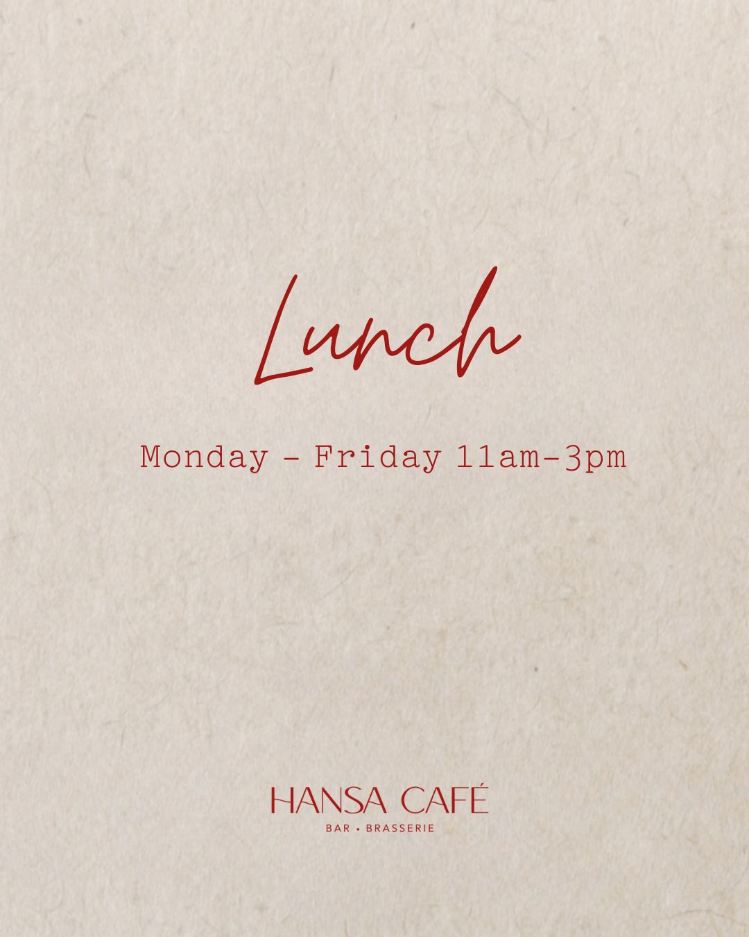 Lunch menu 20-24 Oct ✨Welcome to enjoy delightful flavors with us.
Hansa Café Bar & Brasserie
Mannerheimintie 5, 00100 Helsinki
#HansaCafeBrasserie #NHCollectionHelsinkiGrandHansa #NHCollection #HelsinkiLunch #HelsinkiFood #LunchInHelsinki #FoodieHelsinki #helsinkirestaurantstravels